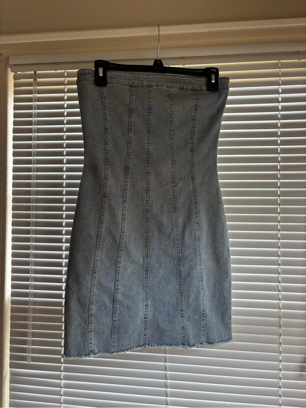 Light Wash Denim Mini Dress